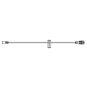Extension Set, PVC-Free Fluid Path, 0.03" ID, Male & Female Luer Locks, Use For Higher Flow Rates & Vicous Fluids, 0.6mL Priming Volume, 36"L, Latex Free (LF), 50/cs (Continental US+HI Only)